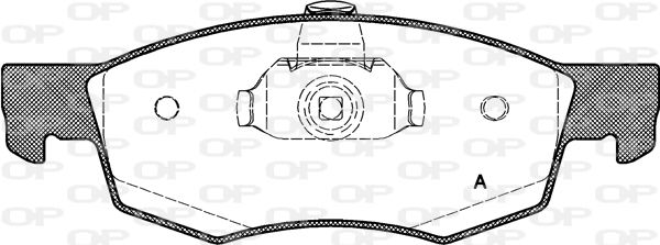 OPEN PARTS Комплект тормозных колодок, дисковый тормоз BPA0172.30
